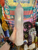 Rose Quartz Crystal Tower